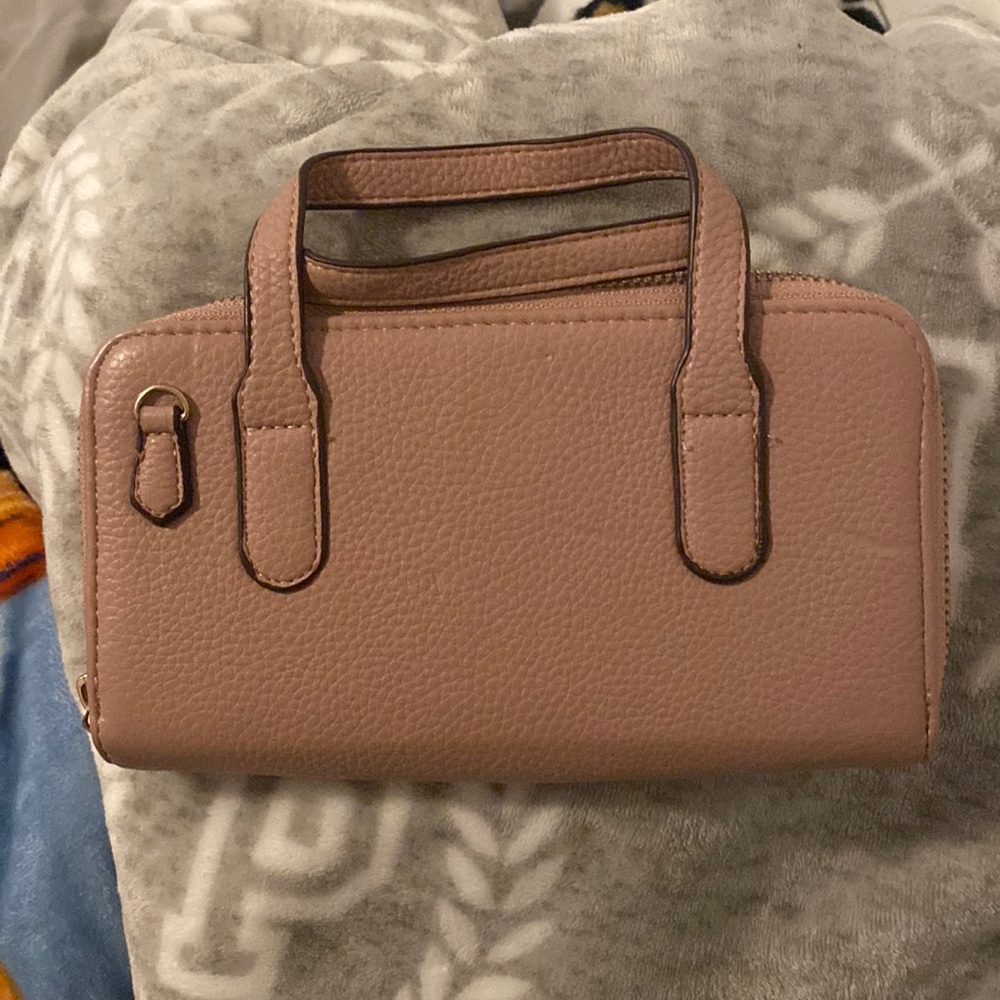 Nude pink wallet purse